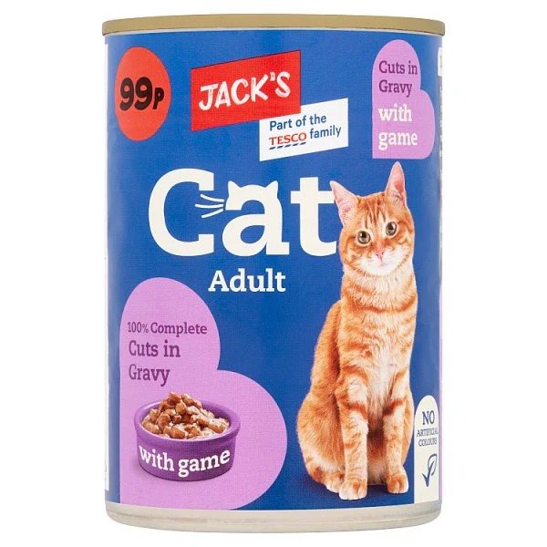 Jack's Cat Adult Cuts in Gravy with Game 400g