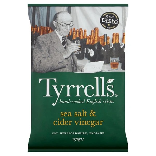 Tyrrell's Sea Salt & Cider Vinegar Crisps 150g
