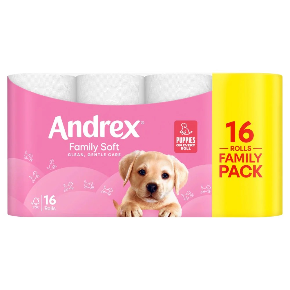 Andrex Family Soft Toilet Tissue 16 Roll