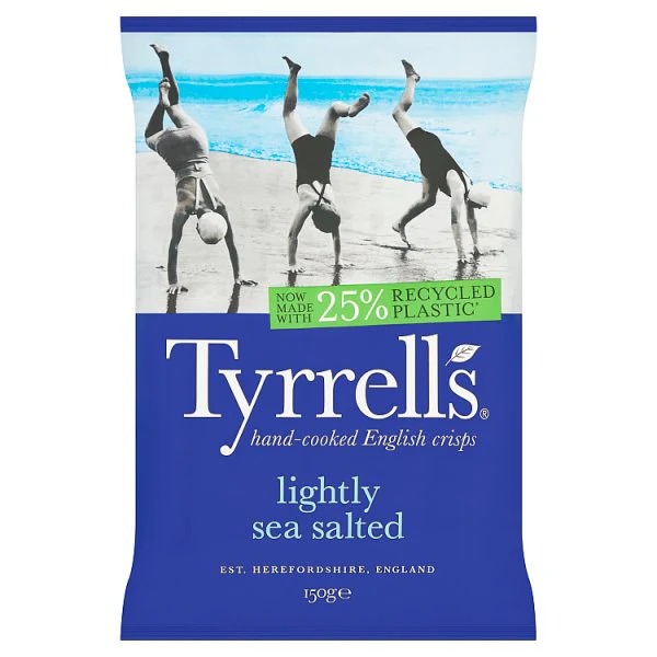 Tyrrell's Lightly Sea Salted Crisps 150g