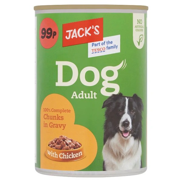 Jack's Dog Adult Chunks in Gravy with Chicken 400g
